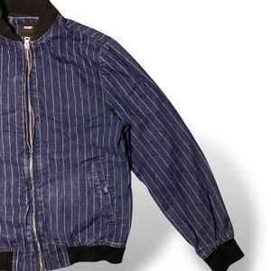 Striped Bomber Jacket