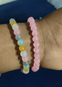 Beaded Bracelet and Butterfly Earrings