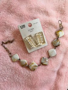 Bracelet & Earrings Set