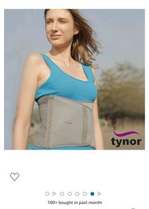 TYNOR Abdominal Support 9&#34;/23 cm,Grey,XL,1 Unit