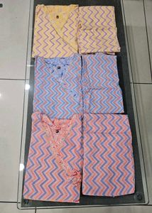 Colorful Printed Cotton Kurta Sets