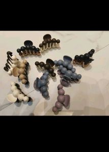 Pastel Hair Claw Clips - Set of 10