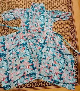 Abstract Print Dress for 10 year old girls