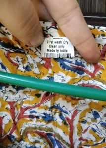 knee length frok ,three quarter sleeve .