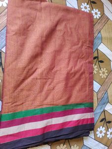 brown colour Saree