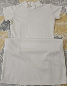 Mock Neck Mini Dress