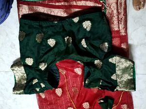 Organza Saree With Stitched Boluse