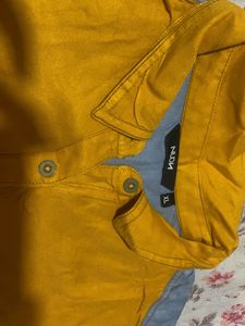 Color Block Button-Down Shirt