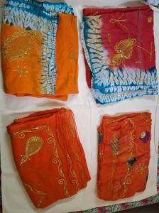 Bandhani Material - Vibrant Colors