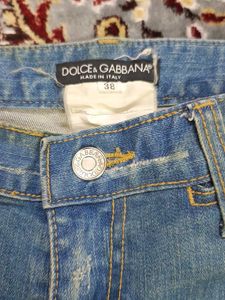 D&amp;G Distressed Flare Jeans