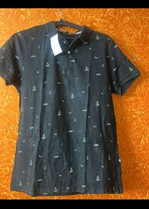 Tate  Black Print Classic  Shirt 👕