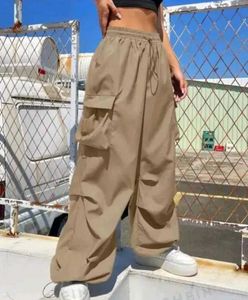 Beige Parachute Pants✨