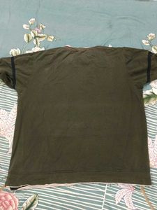 Olive Green Graphic T-SHIRT