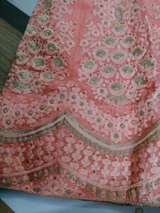 Elegant Peach Lehenga Choli Set