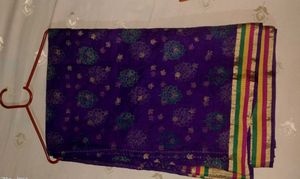 Purple Floral Sari
