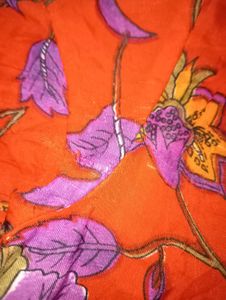 Vintage Floral Short Sleeve Top For Women