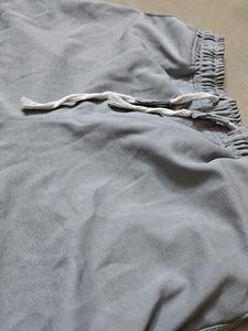 Grey Casual Drawstring Pants