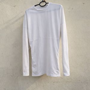Gym White Long Sleeve Tee