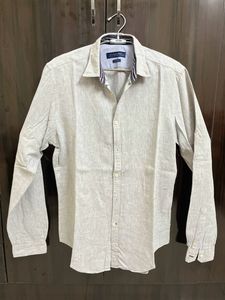 Grey Color Men Slim Fit Shirt