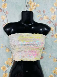 Y2k Sequin Tube Top
