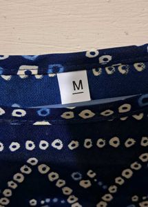 Trendy Indigo Cotton Kurti – Fresh Piece | M Size