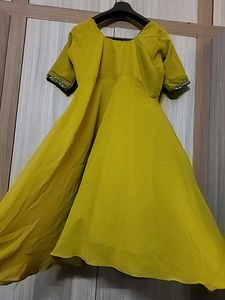 Olive Green Anarkali Kurta