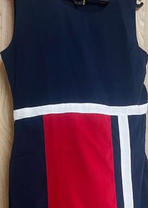 Brand New Navy Blue &amp; Red Dress