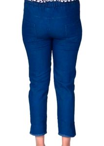 Blue Denim Capri Pants