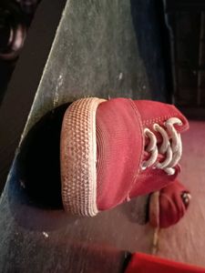 Kids Red Casual Shoes