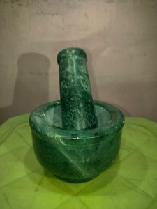 Stone Mortar Pestle Set for Spices, Okhli Masala
