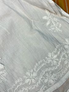 White Embroidered Kurta