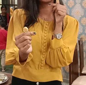 Mustard Yellow Blouse