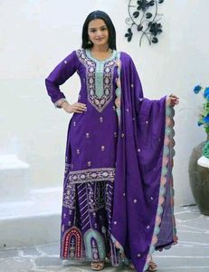 (XL) Kashvi Sensational Women Sharara Set .