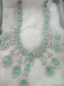 Elegant Green Stone Necklace