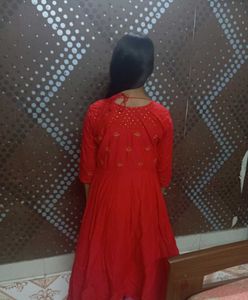 Elegant Red Ethnic Gown