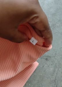 Peach Cold Shoulder Peplum Top