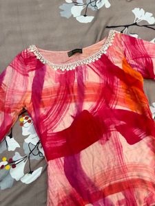 pink cotton kurta
