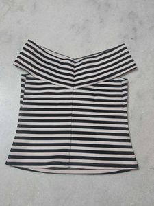 Striped Off-Shoulder Top