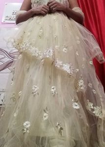 Embellished White Gown