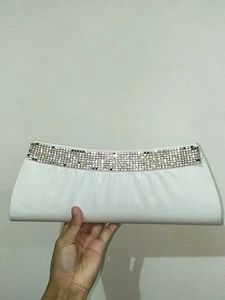 White Shimmery Clutch ✨