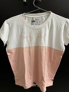 White And Pink T Shirt