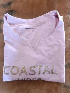 Coastal Vibes Pink Tee