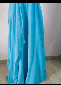 Turquoise One-Shoulder Formal Gown