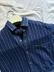 Blue Pinstripe Shirt – Brand: Denim Club