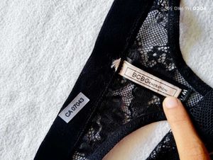 BCBG Black Thong