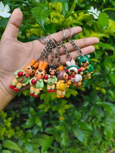 Handmade Clay Girl Keychains