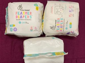 R For Rabbit Diaper L Size Premium Feather - 3