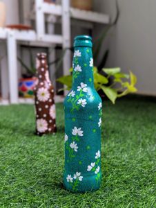 Hand-Painted Decorative Bottles(set Of 2)
