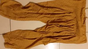 Floral Print Fabric - Mustard Yellow