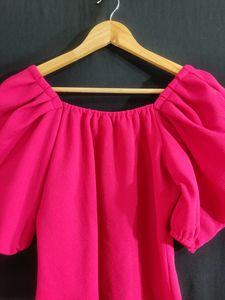 Pink Off Shoulder Top (Women)